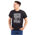thumbnail image 1 of South Dakota Rocks Mount Rushmore Men's Graphic T Shirt Tees Brisco Brands S, 1 of 4