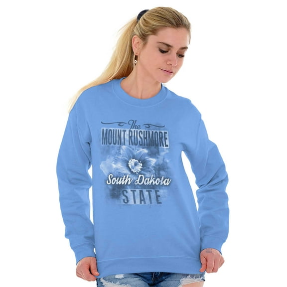 South Dakota SD State Flower Souvenir Women Crewneck Sweatshirt Brisco Brands S