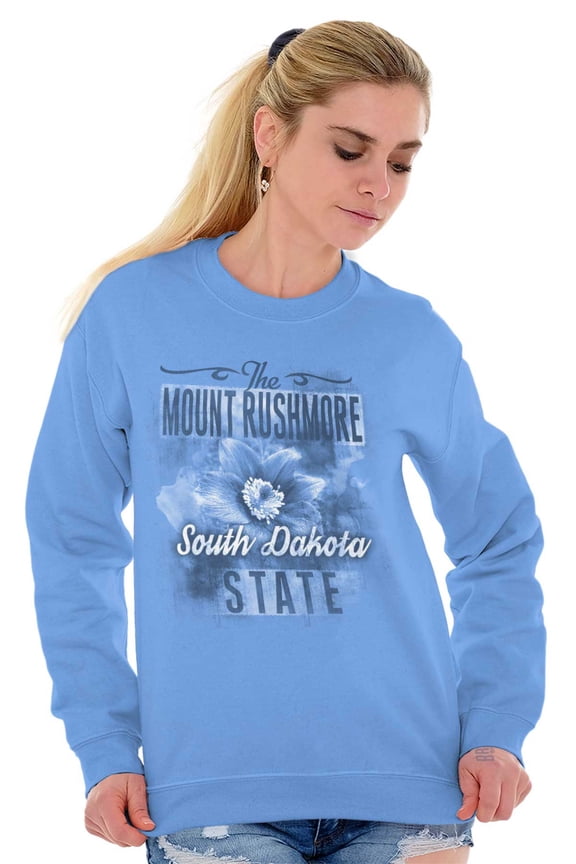 South Dakota SD State Flower Souvenir Women Crewneck Sweatshirt Brisco Brands S