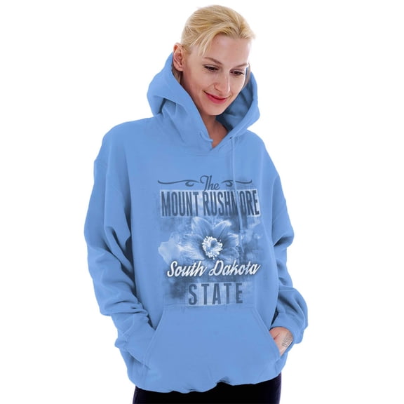 South Dakota SD State Flower Souvenir Women Plus Size Graphic Pullover Hoodie Brisco Brands 4X