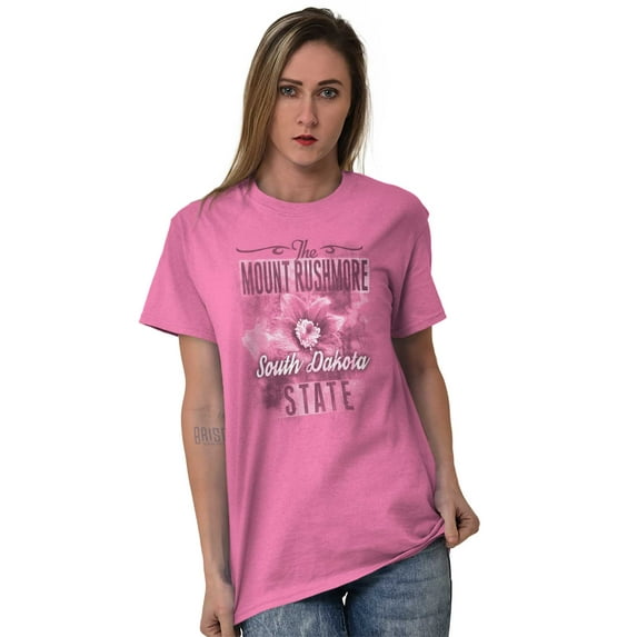South Dakota SD State Flower Souvenir Women's Graphic T Shirt Tees Brisco Brands S
