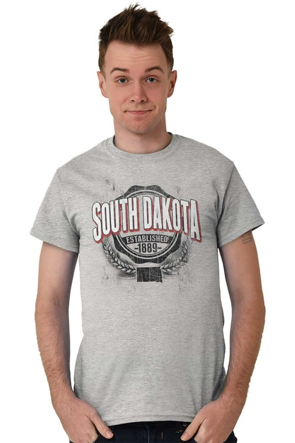 South Dakota SD Student Campus Pride Men's Graphic T Shirt Tees Brisco Brands S
