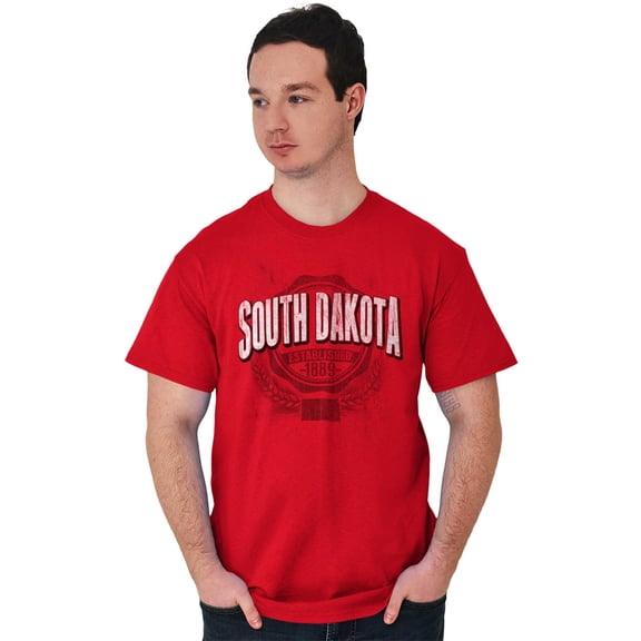 South Dakota SD Student Campus Pride Plus Size Crewneck Graphic Tee Shirt Brisco Brands 2X