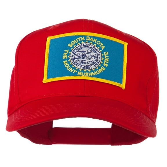 South Dakota State High Profile Patch Cap - Red OSFM