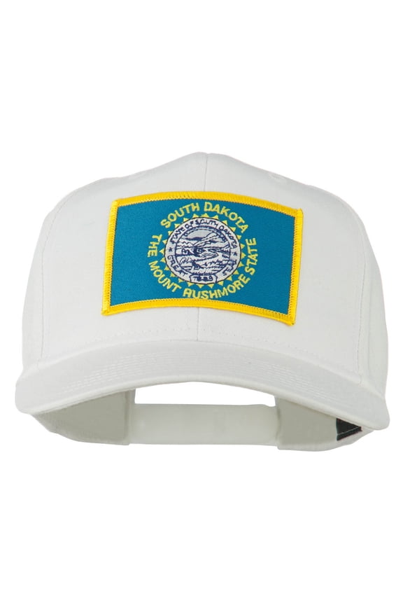 South Dakota State High Profile Patch Cap - White OSFM