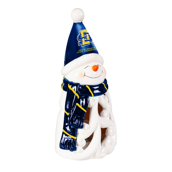 South Dakota State Jackrabbits LED 8" Snowman Lit Garden Statue