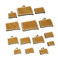 thumbnail image 1 of South Dakota State Silhouette Wood Mini Charms Shapes DIY Craft Jewelry - With Hole - 20mm (15pcs), 1 of 7
