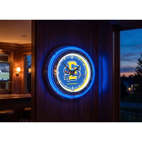 South Dakota State University 15" Double Neon Wall Clock