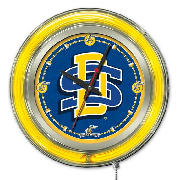South Dakota State University 15" Double Neon Wall Clock