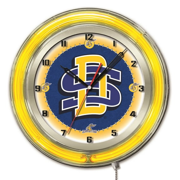 South Dakota State University 19" Double Neon Wall Clock
