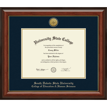 South Dakota State University College of Education & Human Sciences Diploma Frame, Document Size 11" x 8.5"