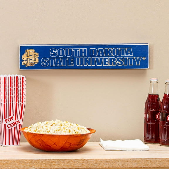 South Dakota State University Engraved Wood Sign, 3.5" x 18"