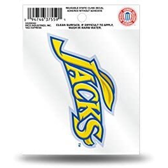 South Dakota State University Jackrabbits 3 Inch Static Cling Decal