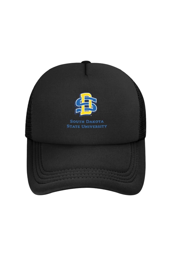 South Dakota State University Solid Color Lightweight Adult Mesh Baseball Cap