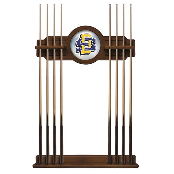 South Dakota State University Solid Wood Cue Rack with a Chardonnay Finish