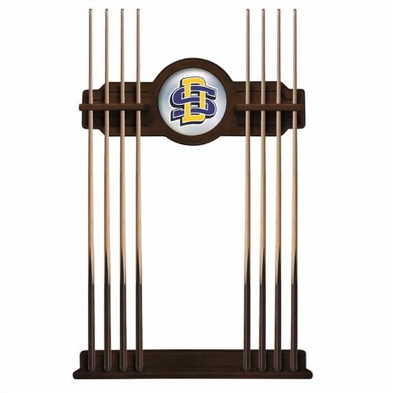 South Dakota State University Solid Wood Cue Rack with a Navajo Finish