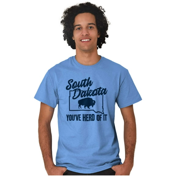 South Dakota You've Heard Pun Bison Plus Size Crewneck Graphic Tee Shirt Brisco Brands 2X