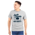 thumbnail image 1 of South Dakota You've Heard Pun Bison Plus Size Crewneck Graphic Tee Shirt Brisco Brands 3X, 1 of 5