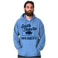 thumbnail image 1 of South Dakota You've Heard Pun Bison Unisex Plus Fleece Graphic Hoodie Brisco Brands 2X, 1 of 5