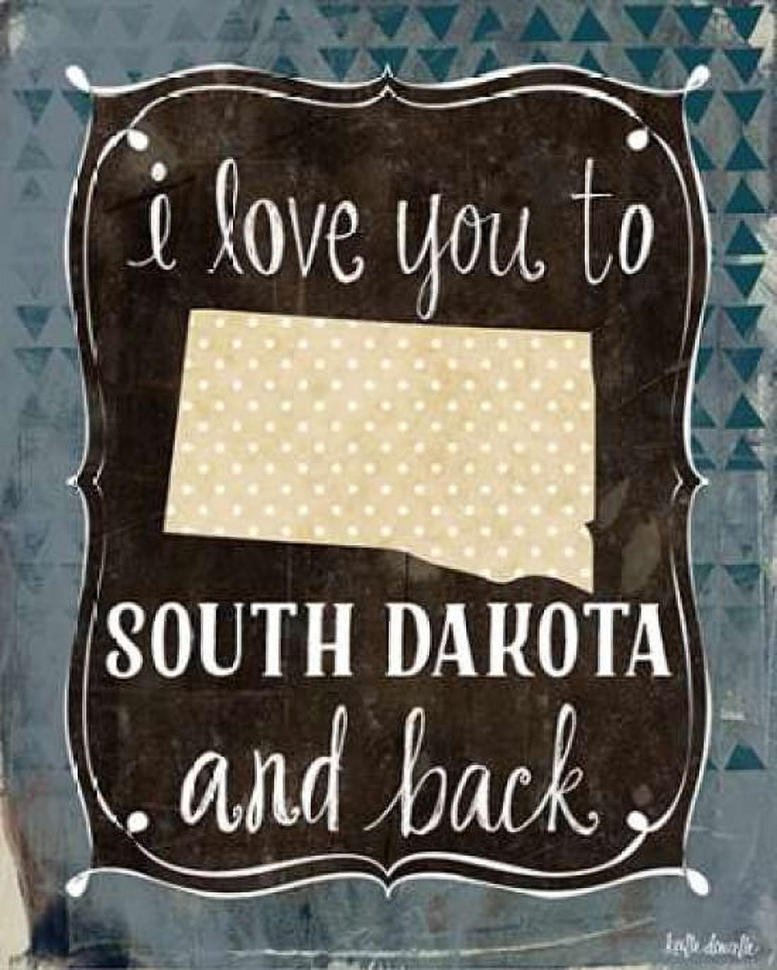 South Dakota and Back Canvas Art - Katie Doucette (24 x 30)