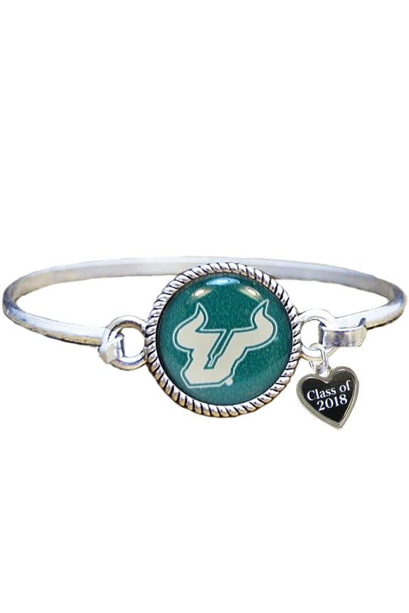 South Florida Bulls Class of 2018 Graduation USF Alumni Gift Bangle Bracelet