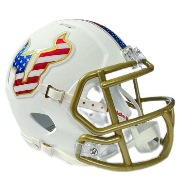South Florida Bulls Stars  Stripes Riddell NCAA Speed Mini Helmet