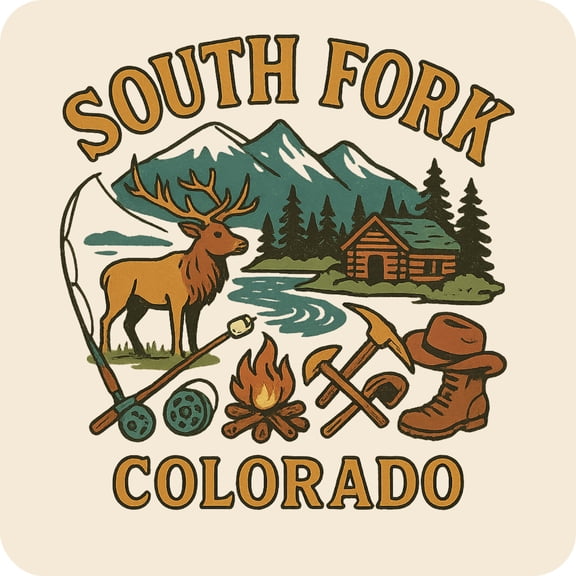 South Fork Colorado Keepsakes Souvenir Vinyl Sticker – Destination Travel Keepsake Collectible (3-Inches Wide)