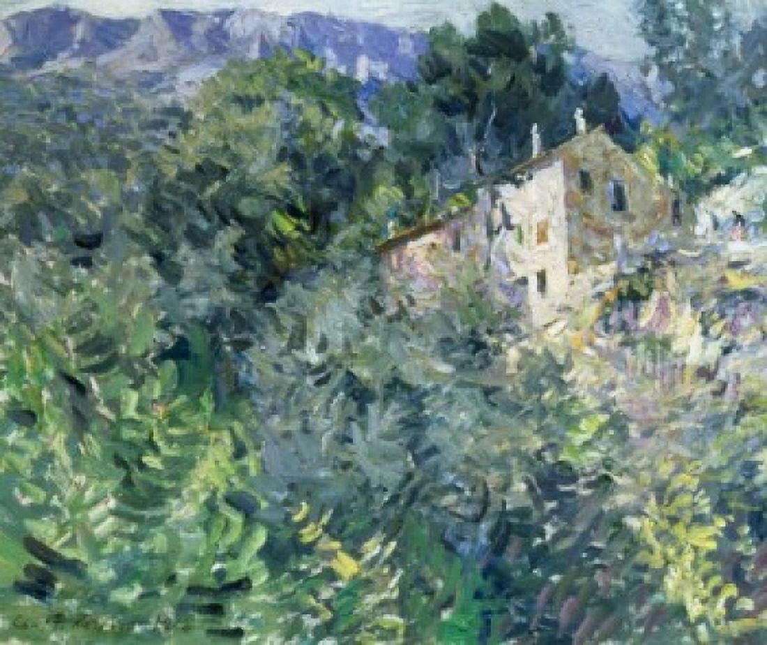 In the South of France 1908 Konstantin Alekseevic Korovin (1861-1939Russian) Tretyakov Gallery Moscow  Canvas Art - Konstantin Alekseevic Korovi (18 x 24)