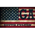 thumbnail image 1 of South Fulton GA Georgia Fulton County Vintage US Flag Decal Bumper Sticker 3M Vinyl 3" x 5", 1 of 3