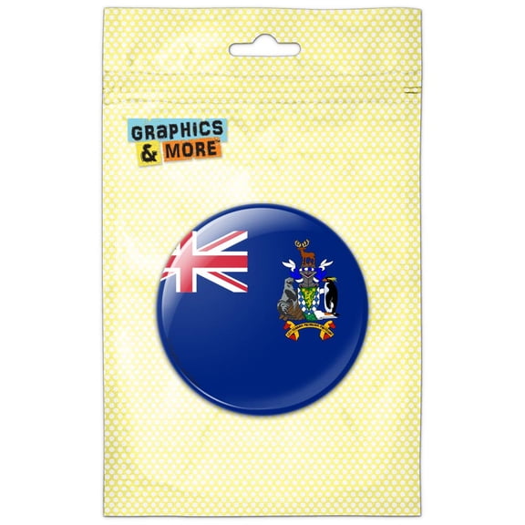 South Georgia and The South Sandwich Islands National Country Flag Pinback Button Pin Badge