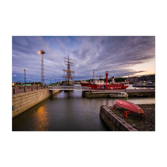 South Harbour - Helsinki Finland Photography Unframed Wall Art Print 20 x 30 inches
