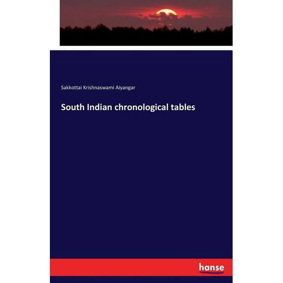 South Indian chronological tables, (Paperback)