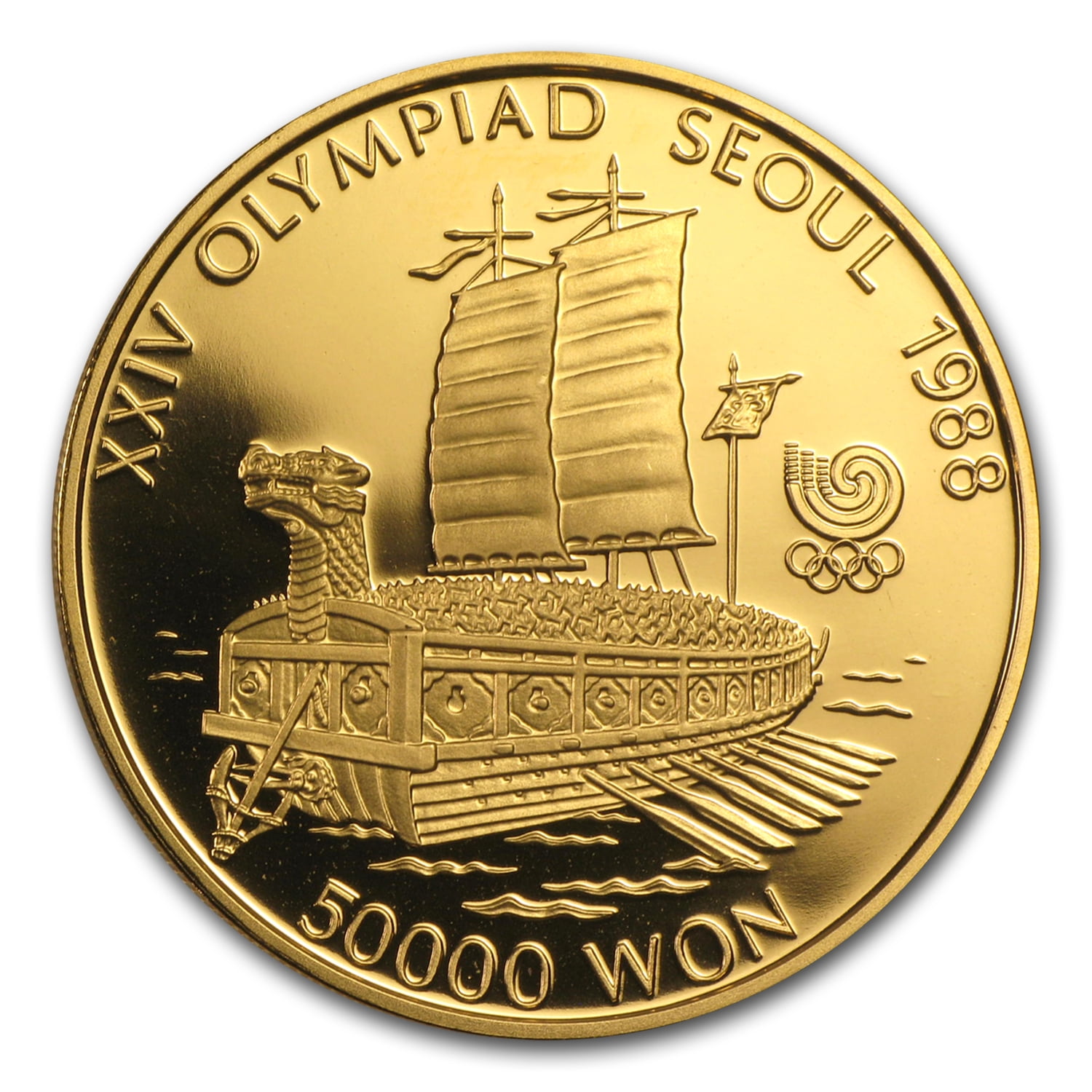 South Korea 1 oz Gold 50,000 Won Olympic Proof (Random Year