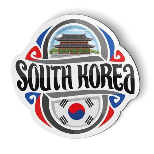 South Korea - 5" Magnet for Car Locker Refrigerator