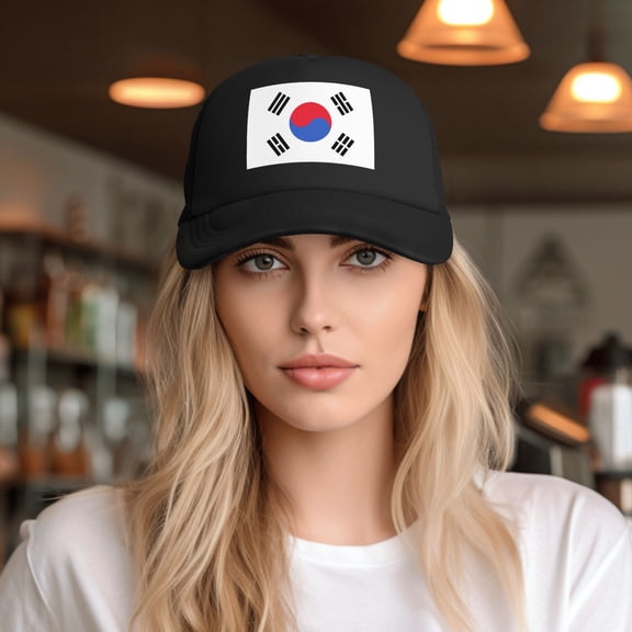 South Korea Baseball Cap Trucker Hat for Women Men