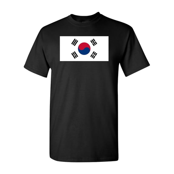 South Korea Country Flag Adult DT T-Shirt Tee