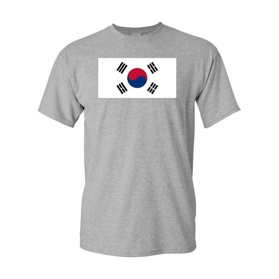South Korea Country Flag Adult DT T-Shirt Tee