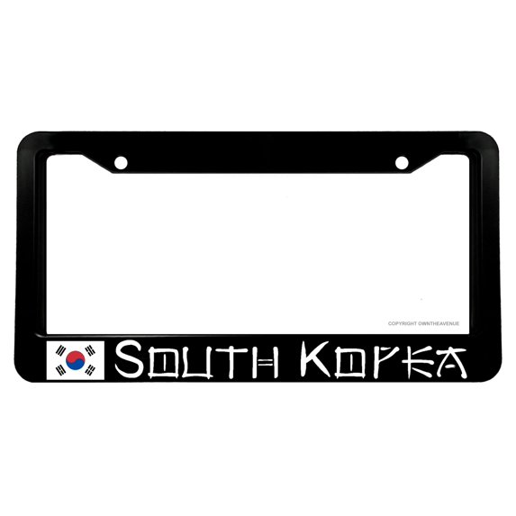 South Korea Flag Korean License Plate Frame