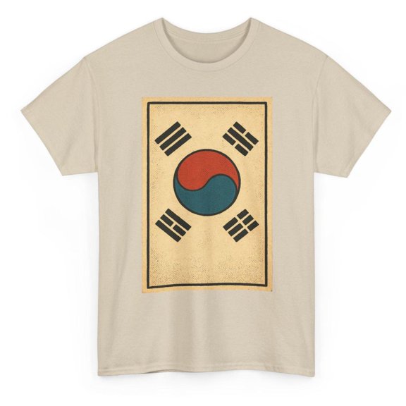 South Korea Flag Retro Seoul East Asian Hallyu Wave Technology National Symbol T-Shirt