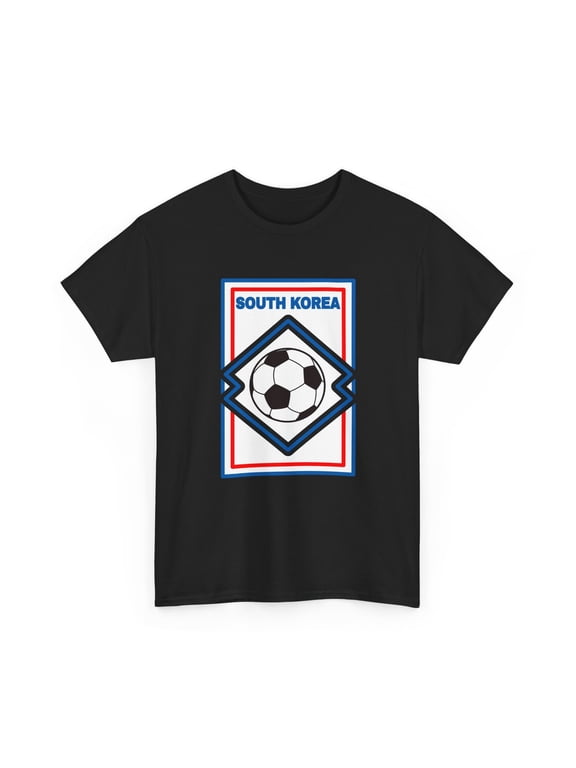 South Korea Flag Soccer Fan Graphic T-Shirt