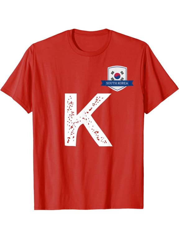 South Korea Human Flag Letter K South Korea T-Shirt