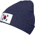 South Korea Korean Flag Beanie Winter Hat for Men Women