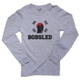 thumbnail image 1 of South Korea Olympic - Bobsled - Flag - Silhouette Men's Long Sleeve Grey T-Shirt, 1 of 2