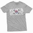 thumbnail image 1 of South Korea T-Shirt Korean Republic Mens Tee Shirt Flag Football Rok Daehan Minguk Tee (Small Grey), 1 of 6