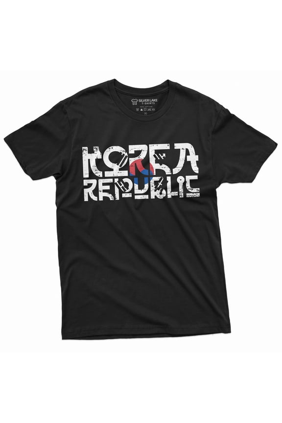 South Korea T-Shirt Korean Republic Mens Tee Shirt Flag Football Rok Daehan Minguk Tee