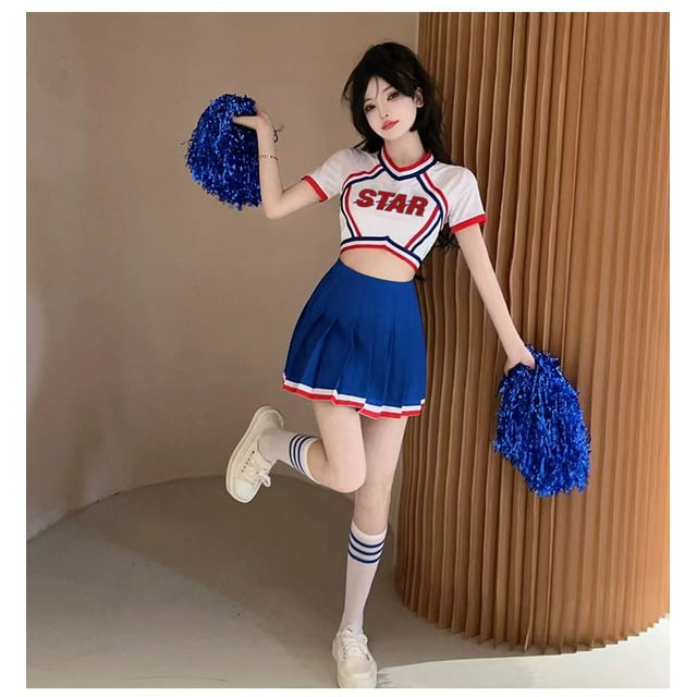 South Korea gidle women‘s team singing uniform sports cheerleading