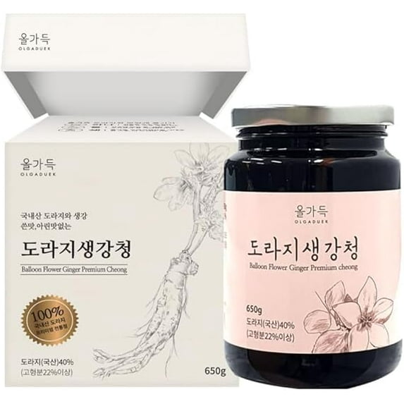 South Korean Bellflower Balloon Flower Roots & Ginger Extracted Mix, Tea Concentrates 650g 22.9oz