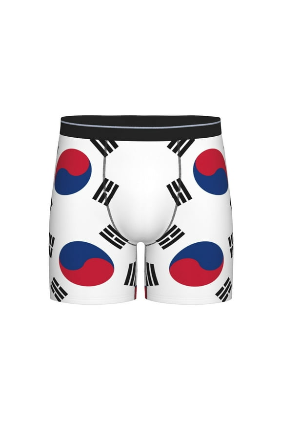 South Korean Flag Boxer Briefs Novelty Underwear With Fly Underwear For Men