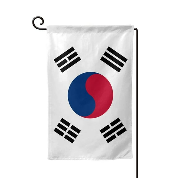 South Korean Flag Garden Flag Double Sided Flags with Vivid Color for Yard Lawn Garden Decor 12.5 x18 Inch Square