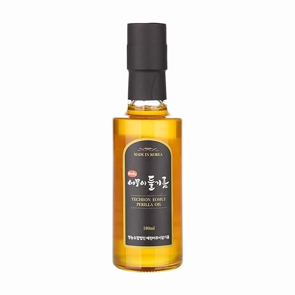 South Korean Roasted Cold-pressed Perilla Cooking Oil Two Sizes 180ml 6.08fl.oz